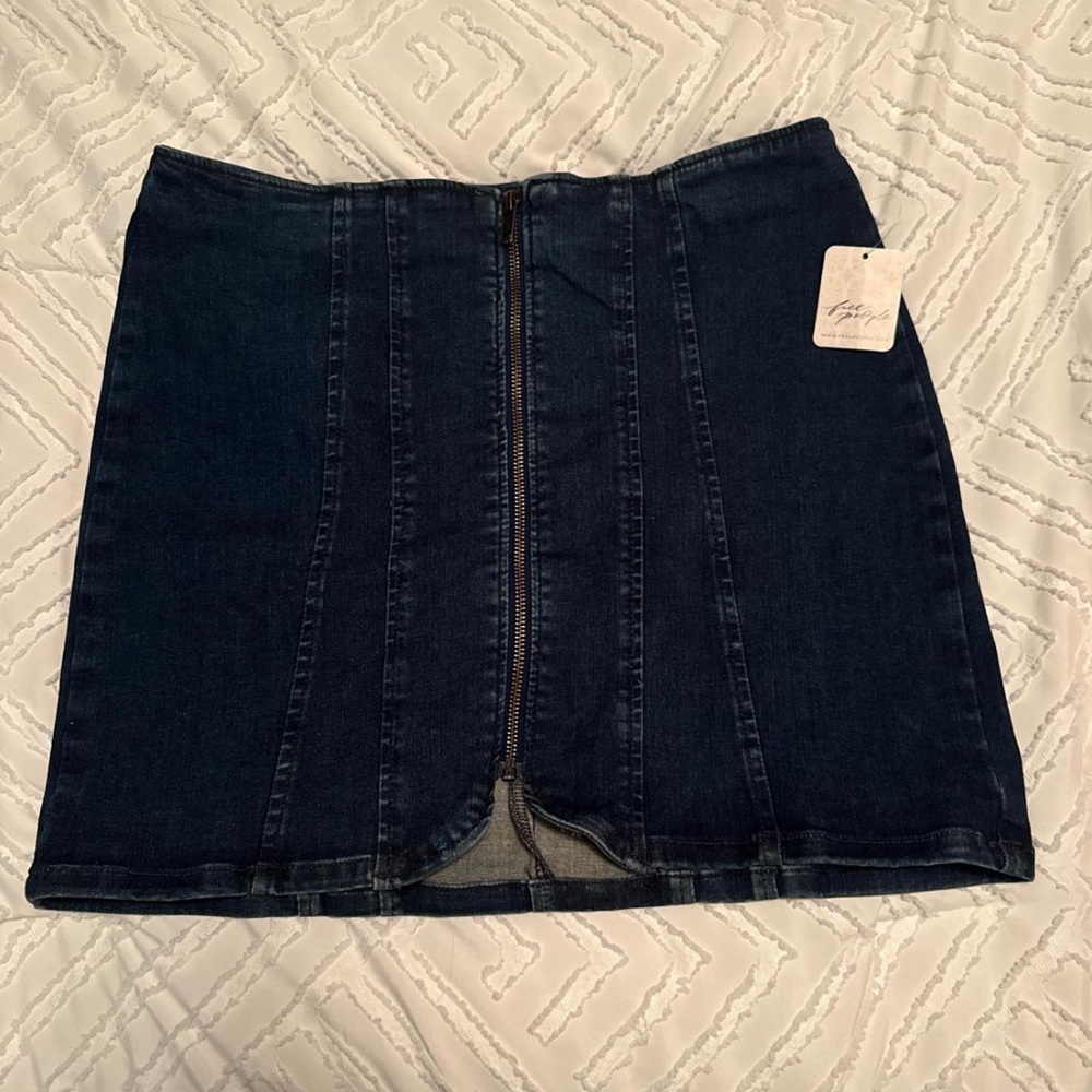 Free People Denim Mini Skirt